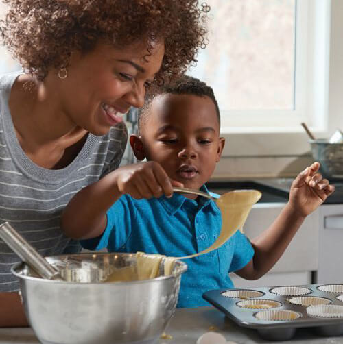 Whirlpool Mom Baking with Son